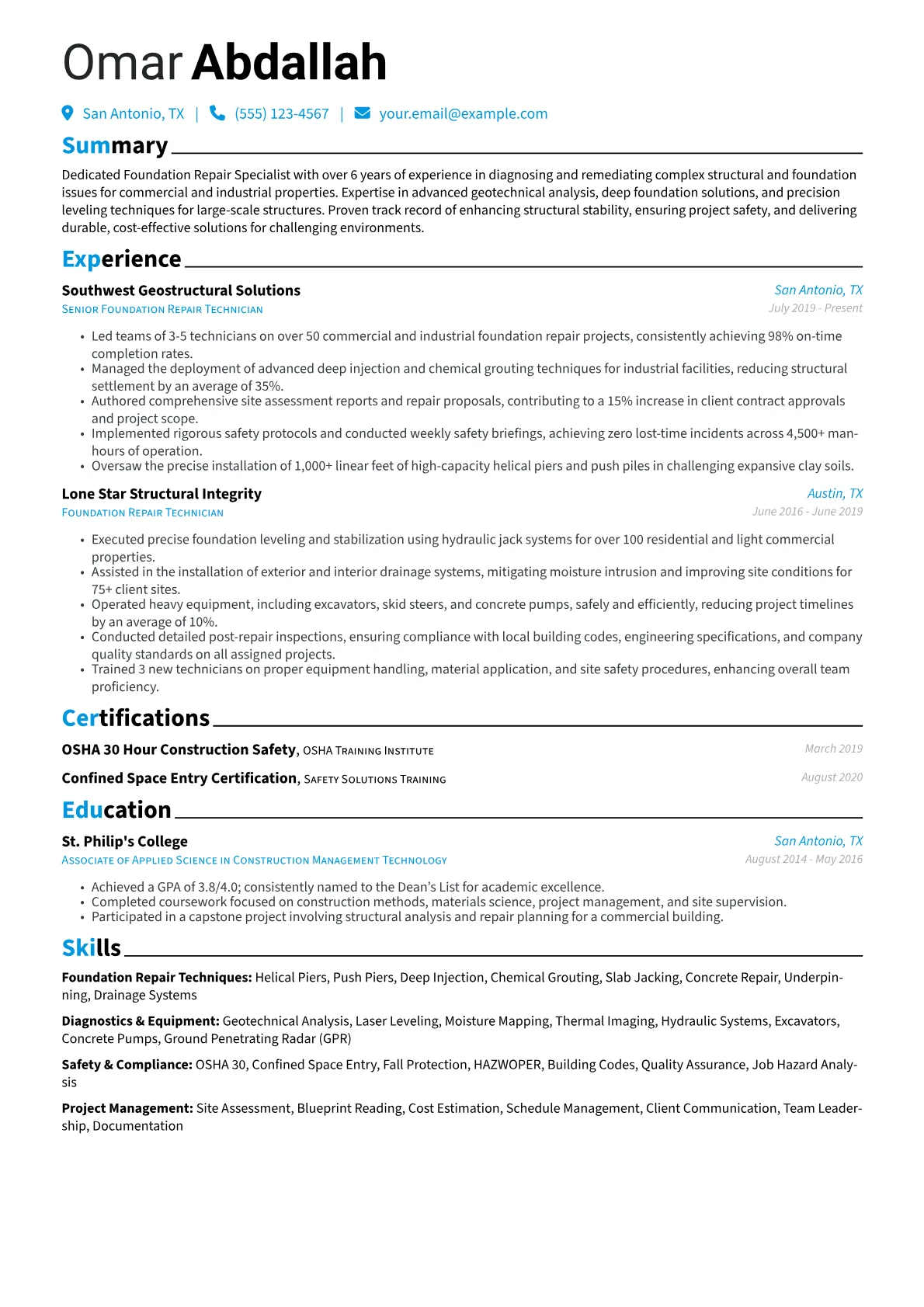 Foundation Repair version - Page 1
