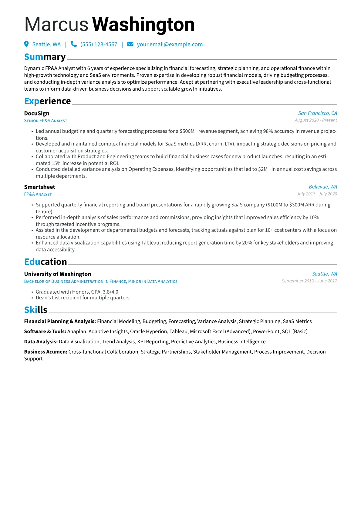 Financial Planning version - Page 1