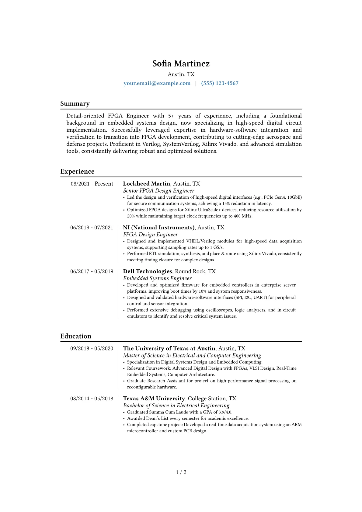 Career changer version - Page 1