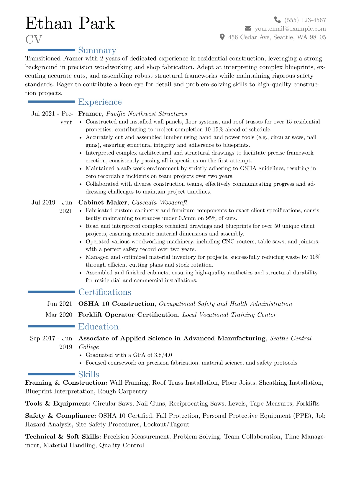 Career changer version - Page 1