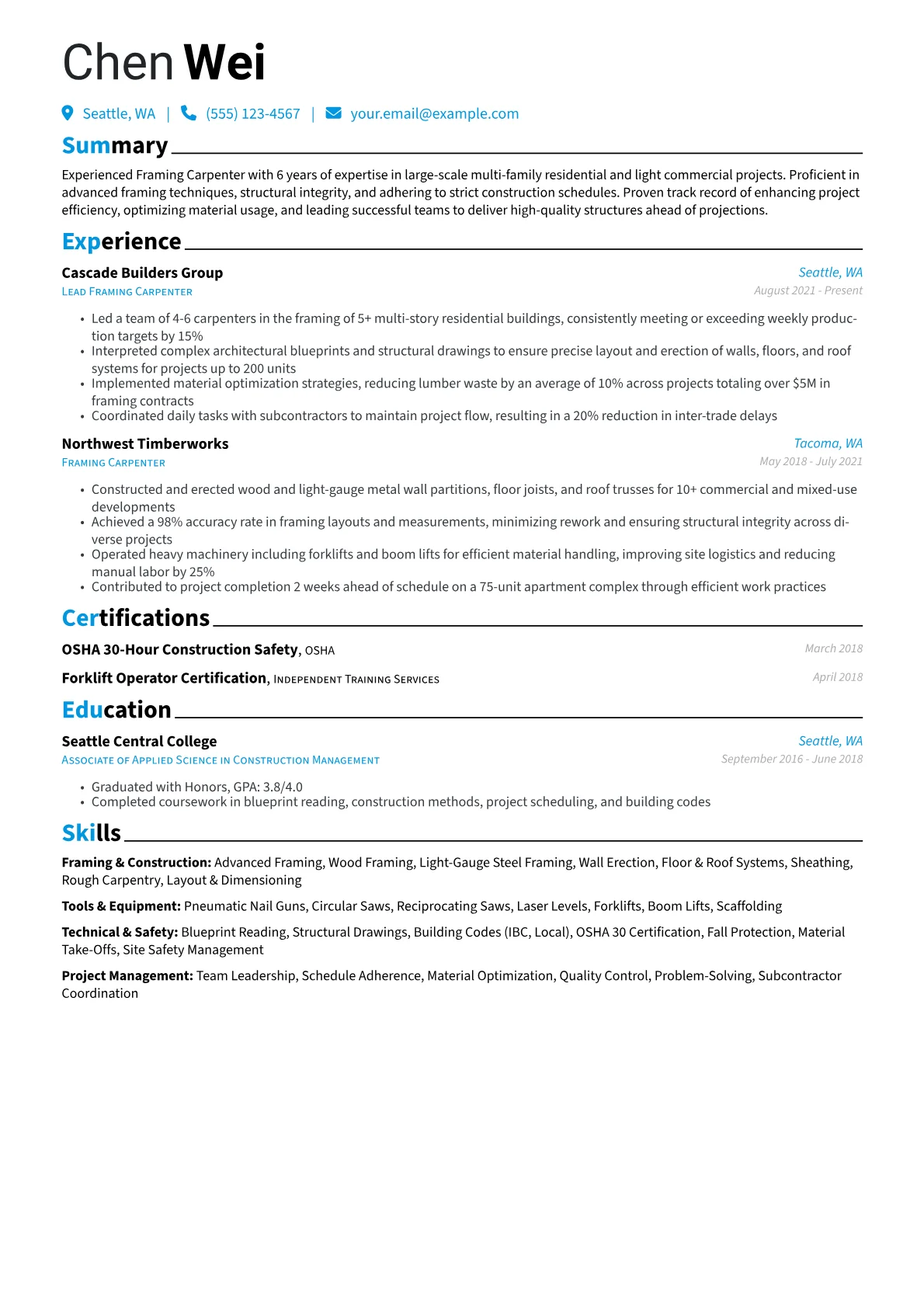 Framing Carpenter version - Page 1