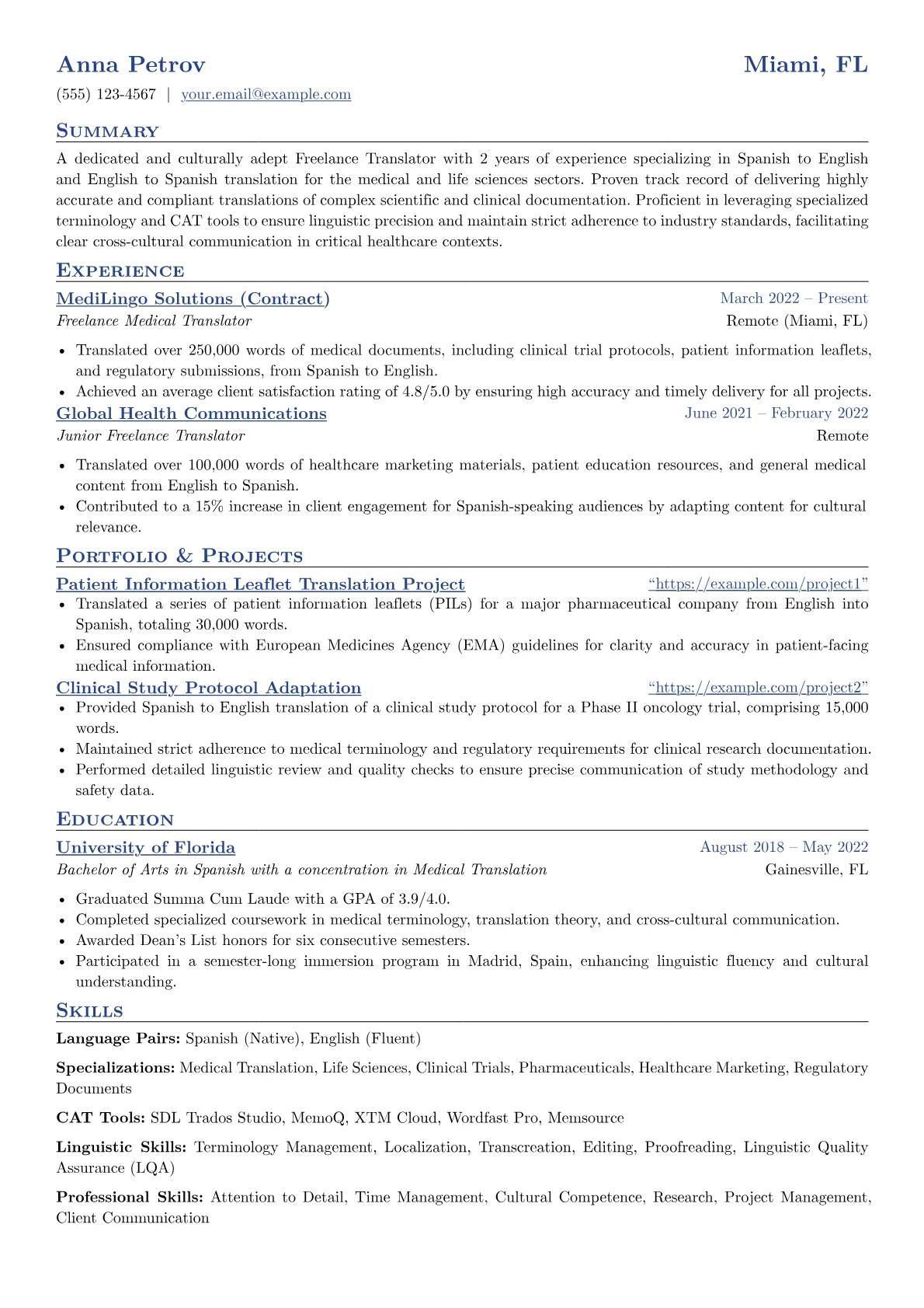 Freelance Medical version - Page 1
