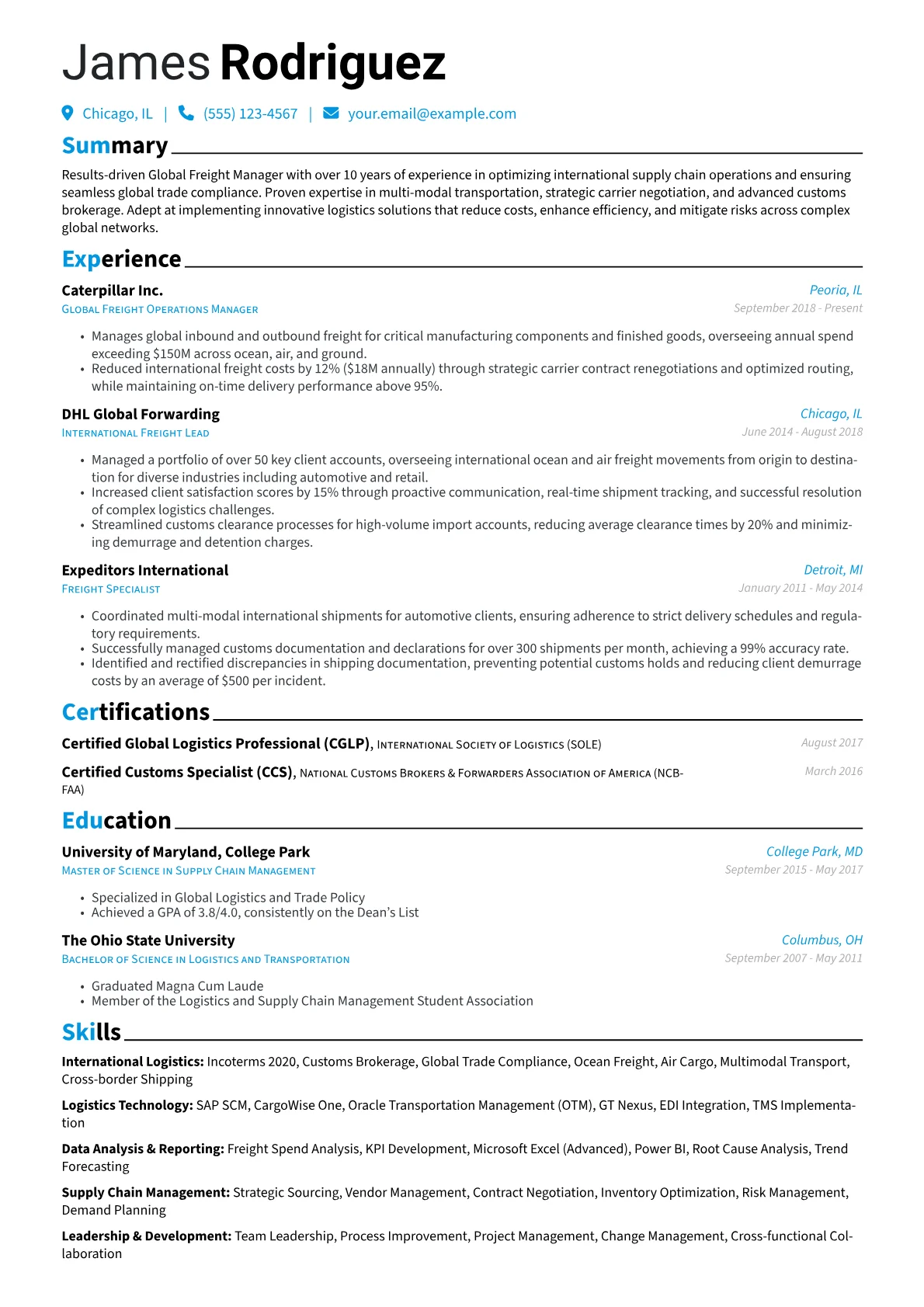 Global Freight Manager version - Page 1