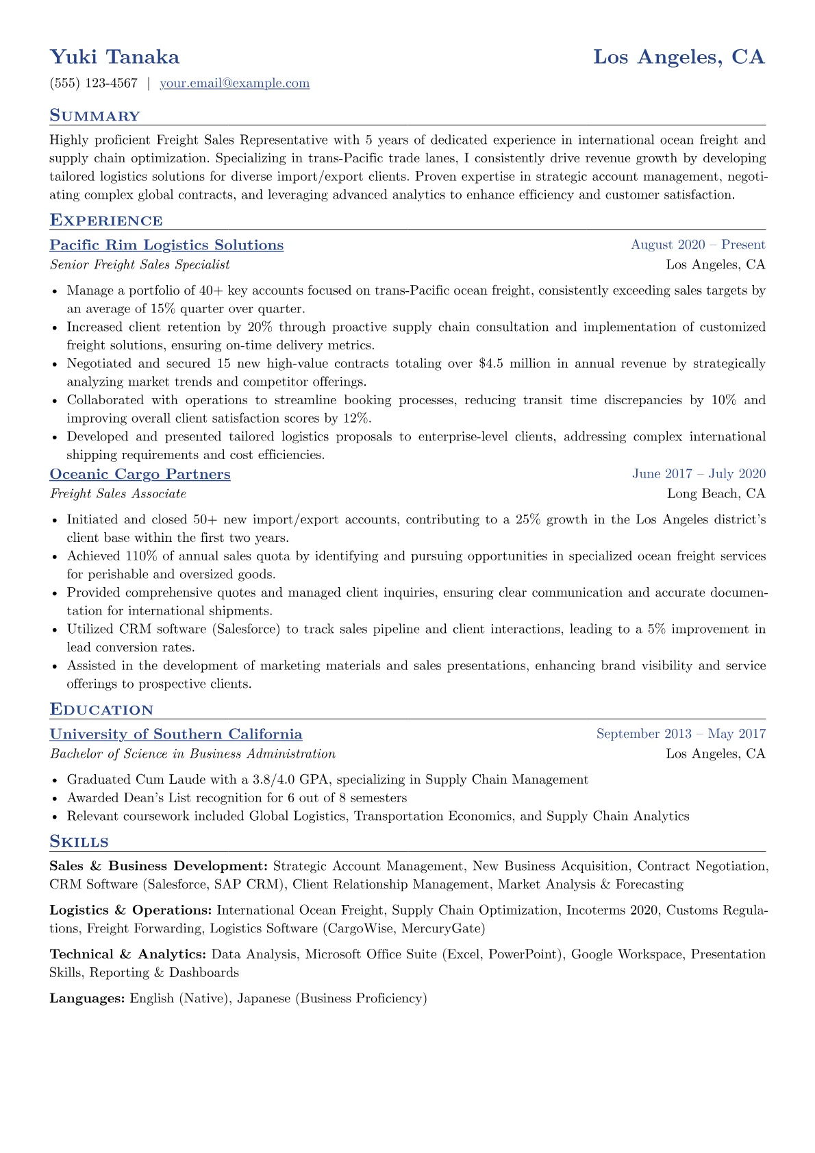 Freight Sales version - Page 1