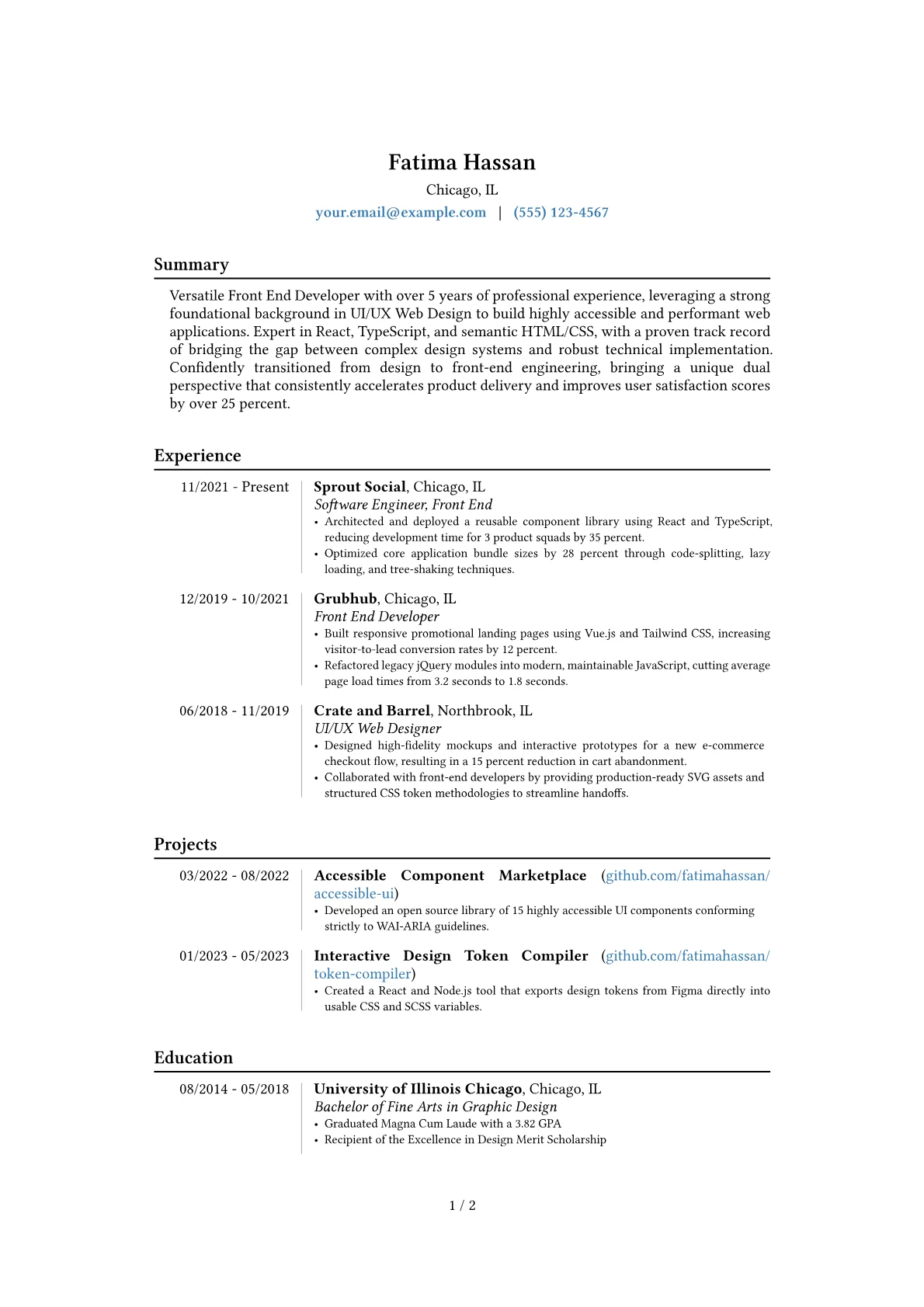Career changer version - Page 1