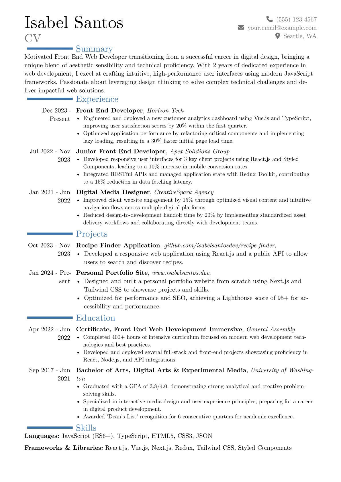 Career changer version - Page 1