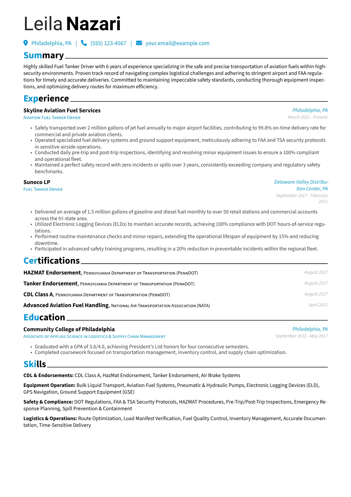 Fuel Tanker Driver version - Page 1