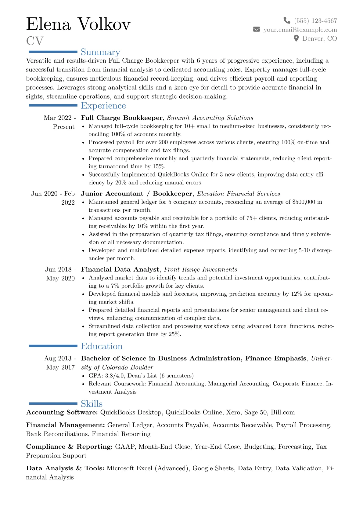 Career changer version - Page 1