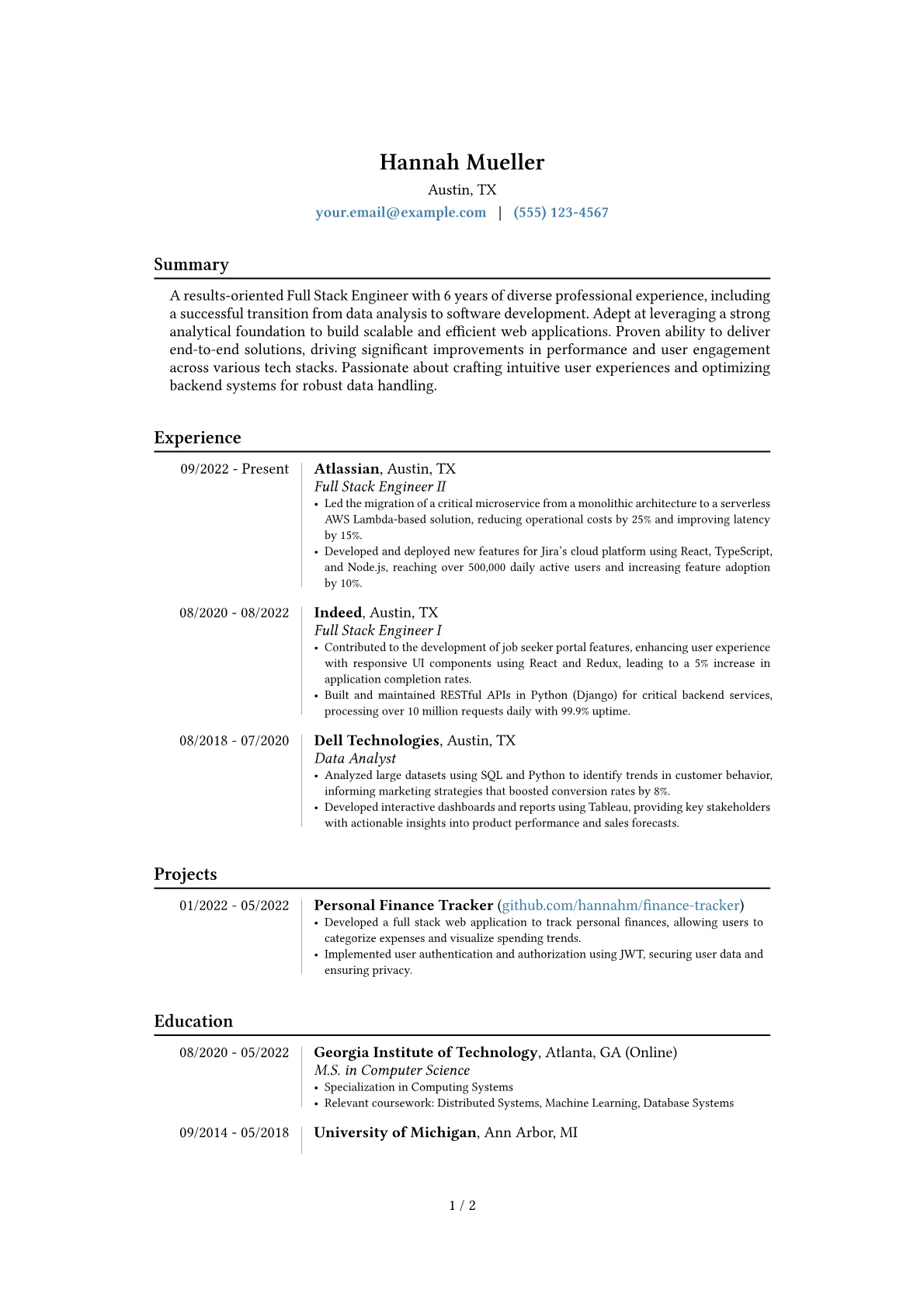 Career changer version - Page 1
