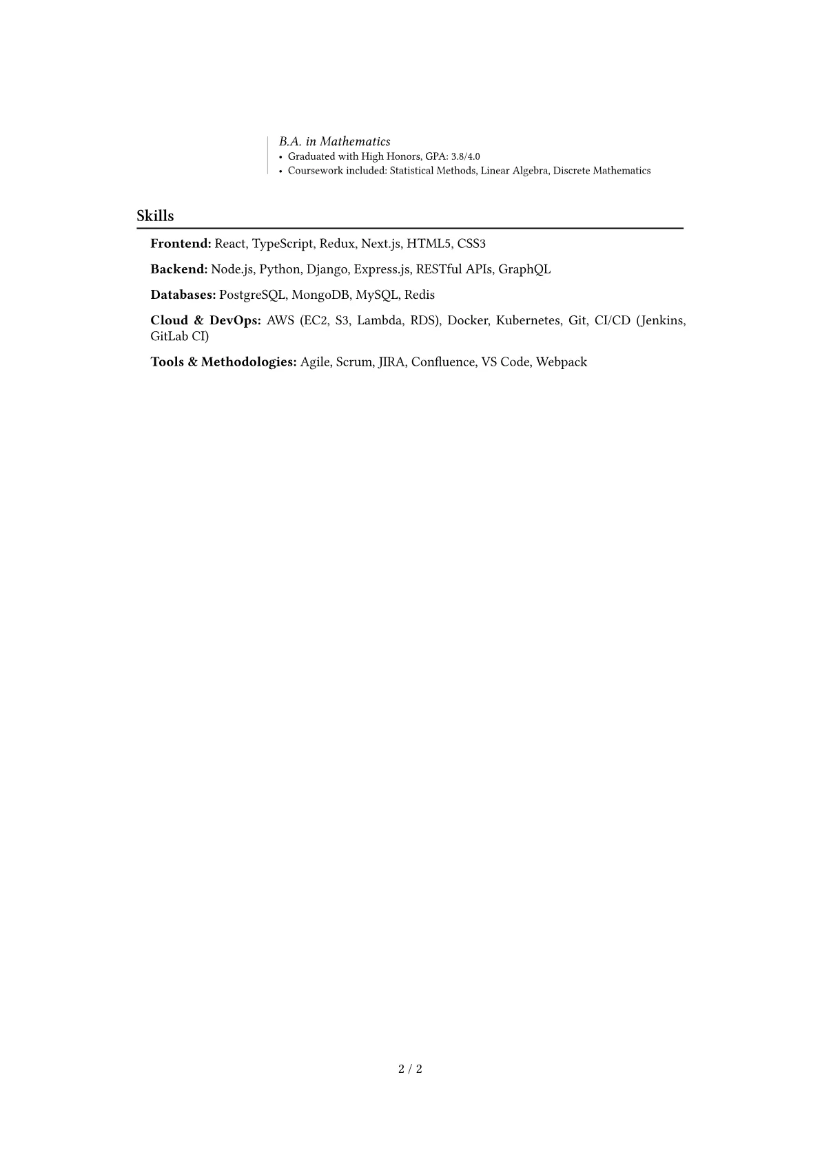 Career changer version - Page 2
