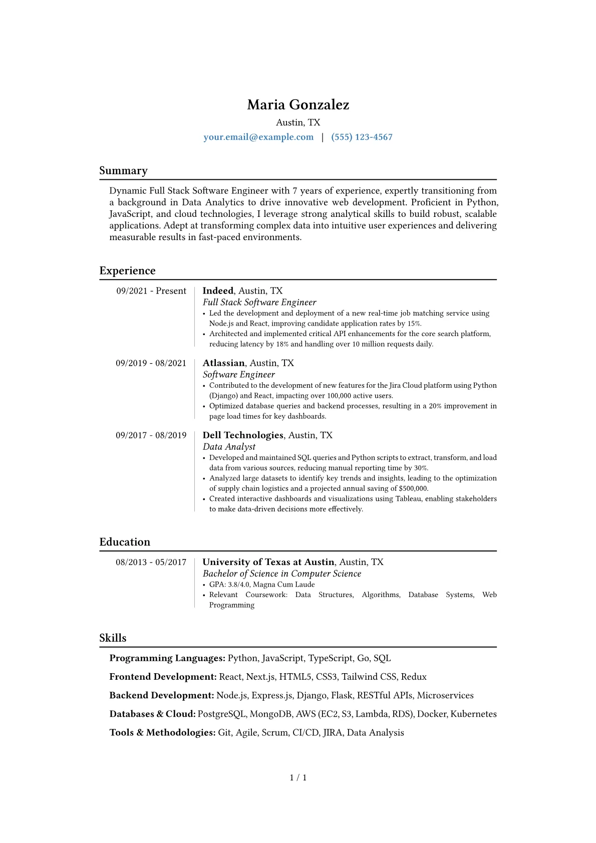 Career changer version - Page 1