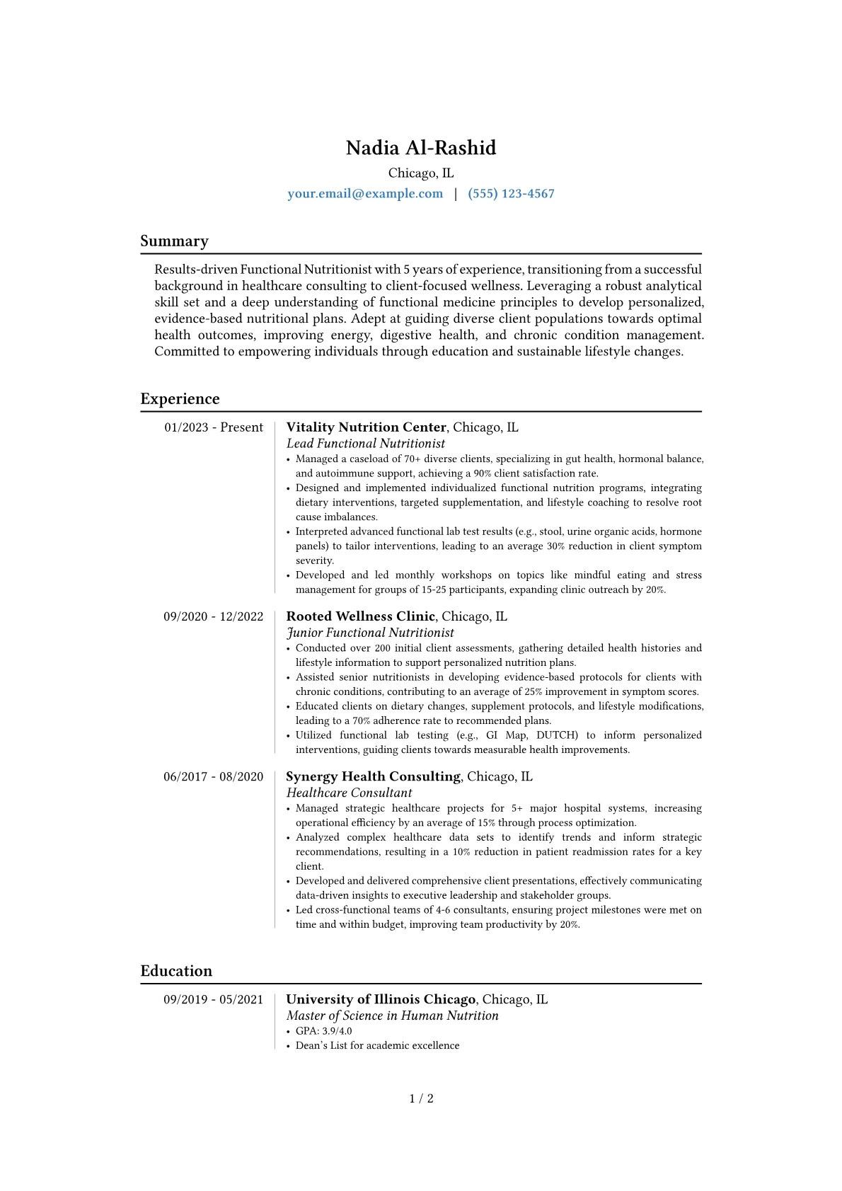 Career changer version - Page 1