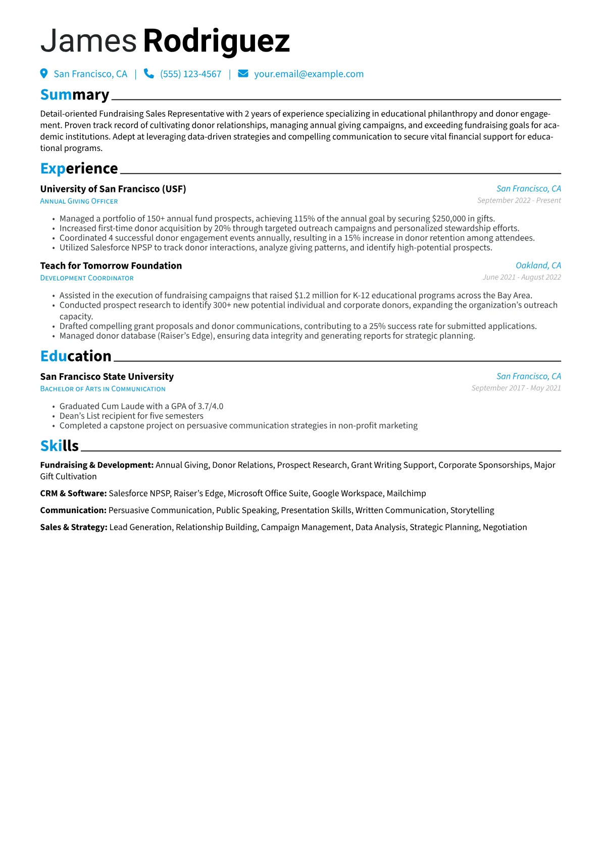 Fundraising Sales version - Page 1