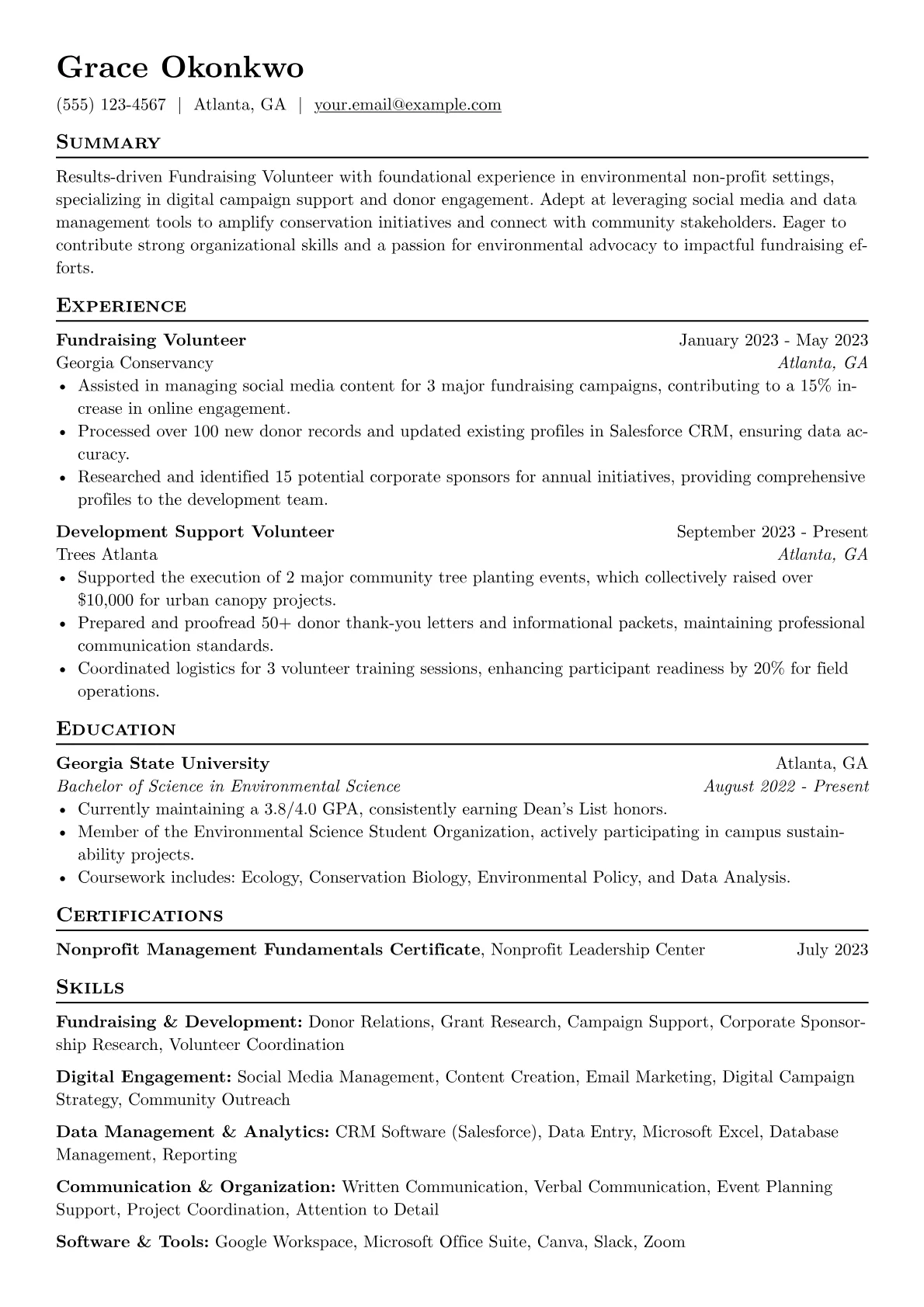 Fundraising Volunteer version - Page 1