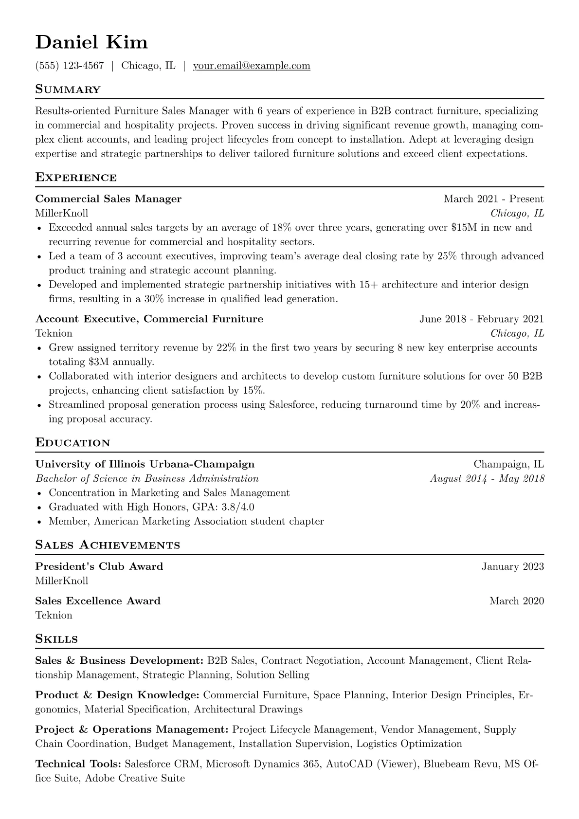 Sales & Business version - Page 1