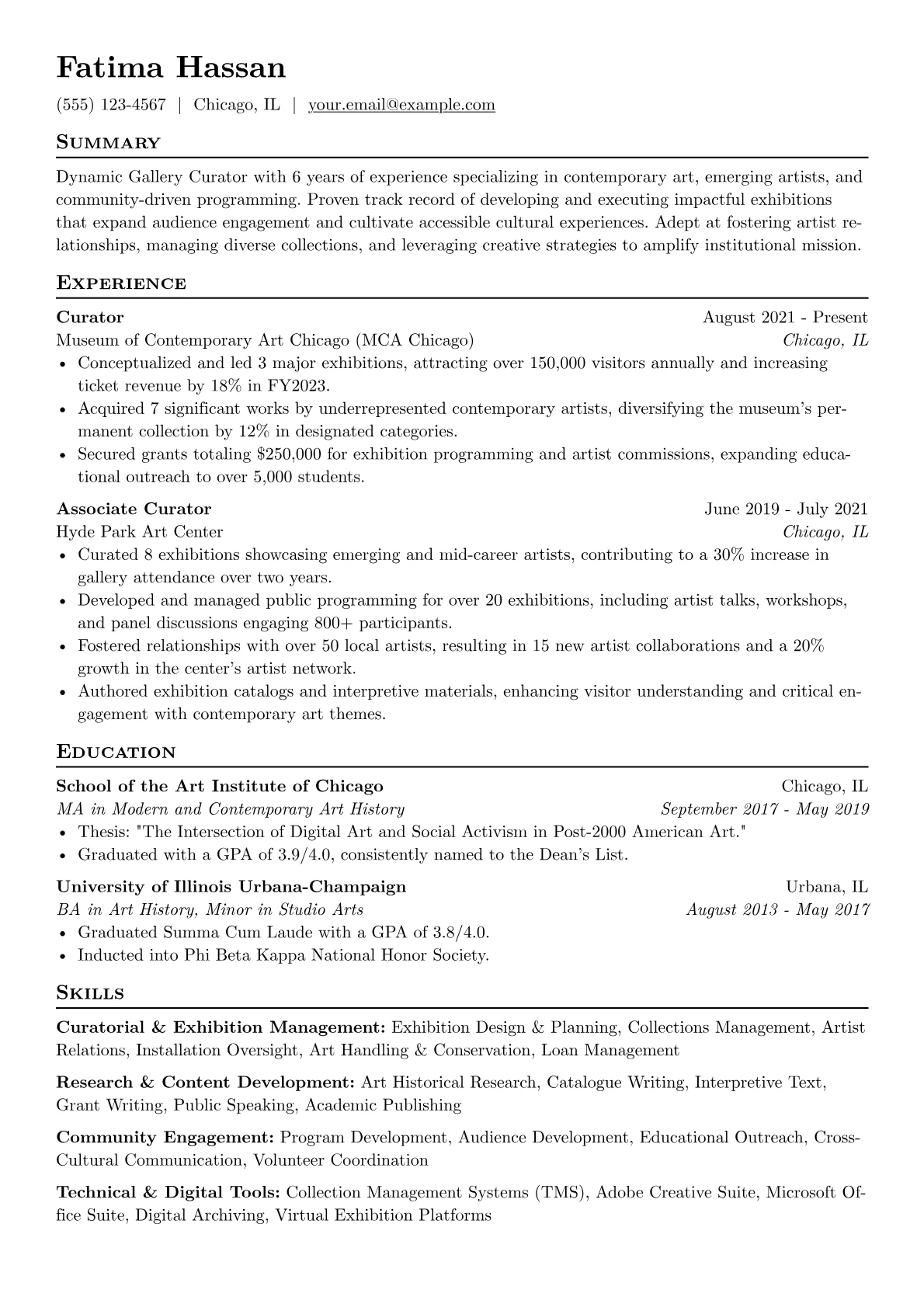 Gallery Curator version - Page 1