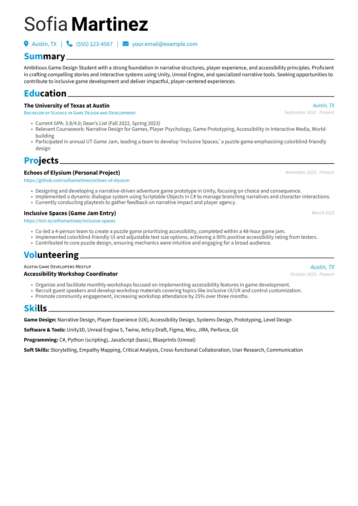 Game Design Student version - Page 1