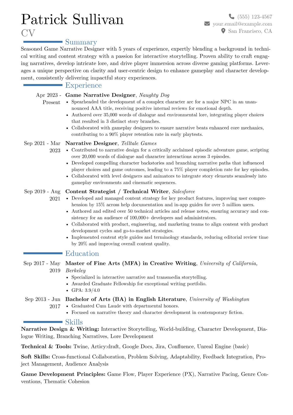Career changer version - Page 1