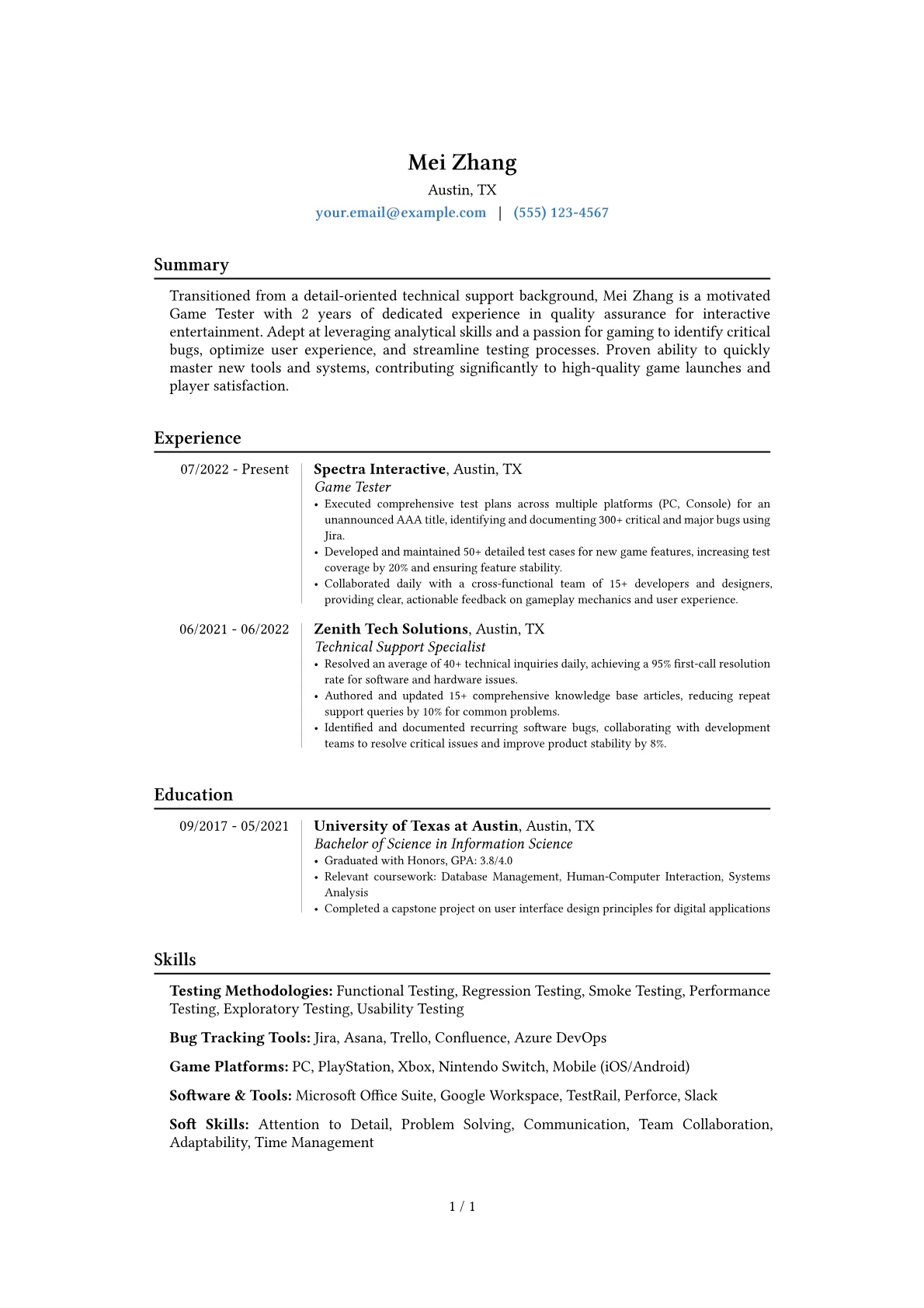 Career changer version - Page 1