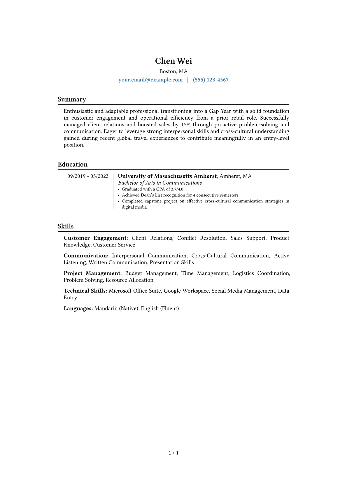 Career changer version - Page 1