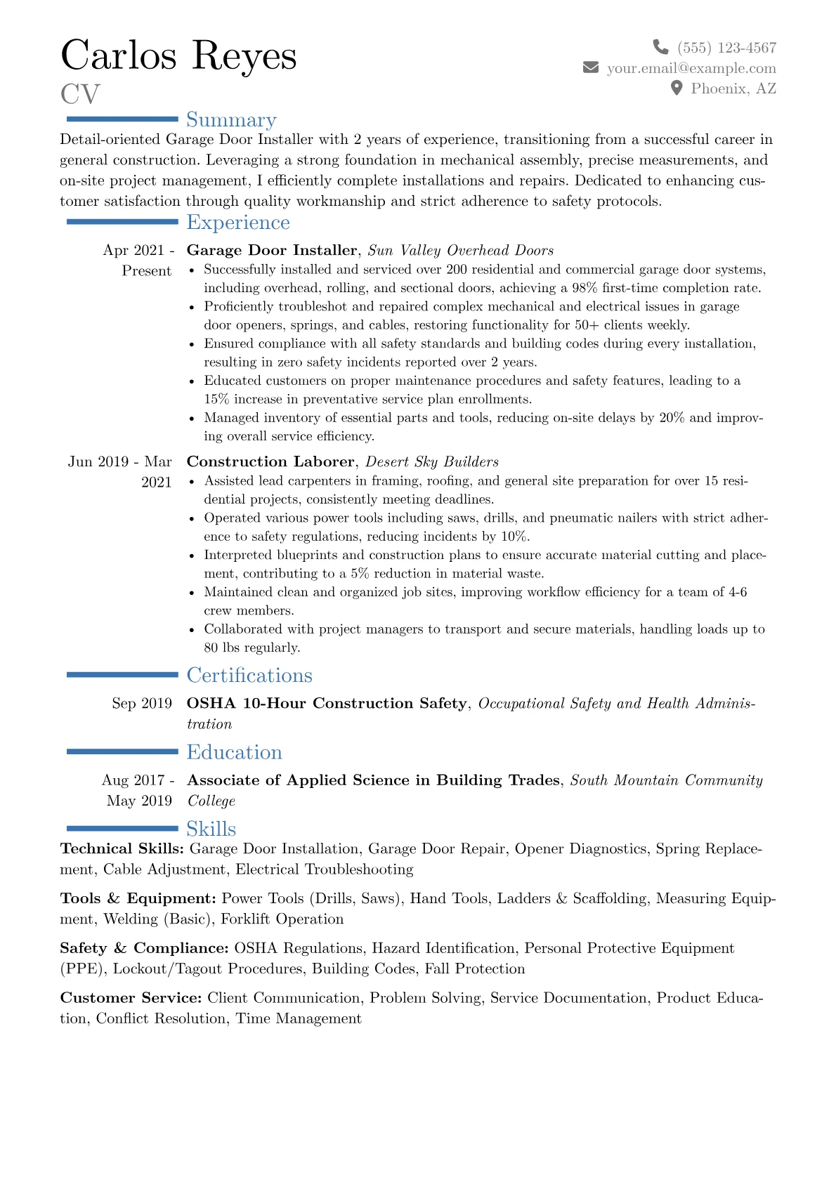 Career changer version - Page 1