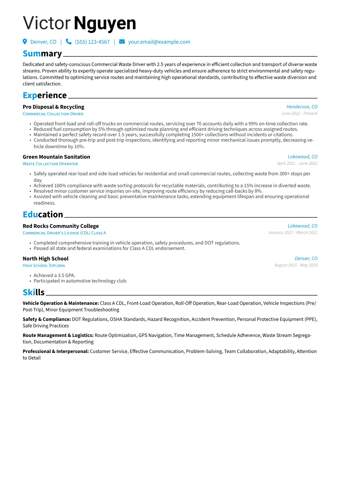 Vehicle Operation version - Page 1