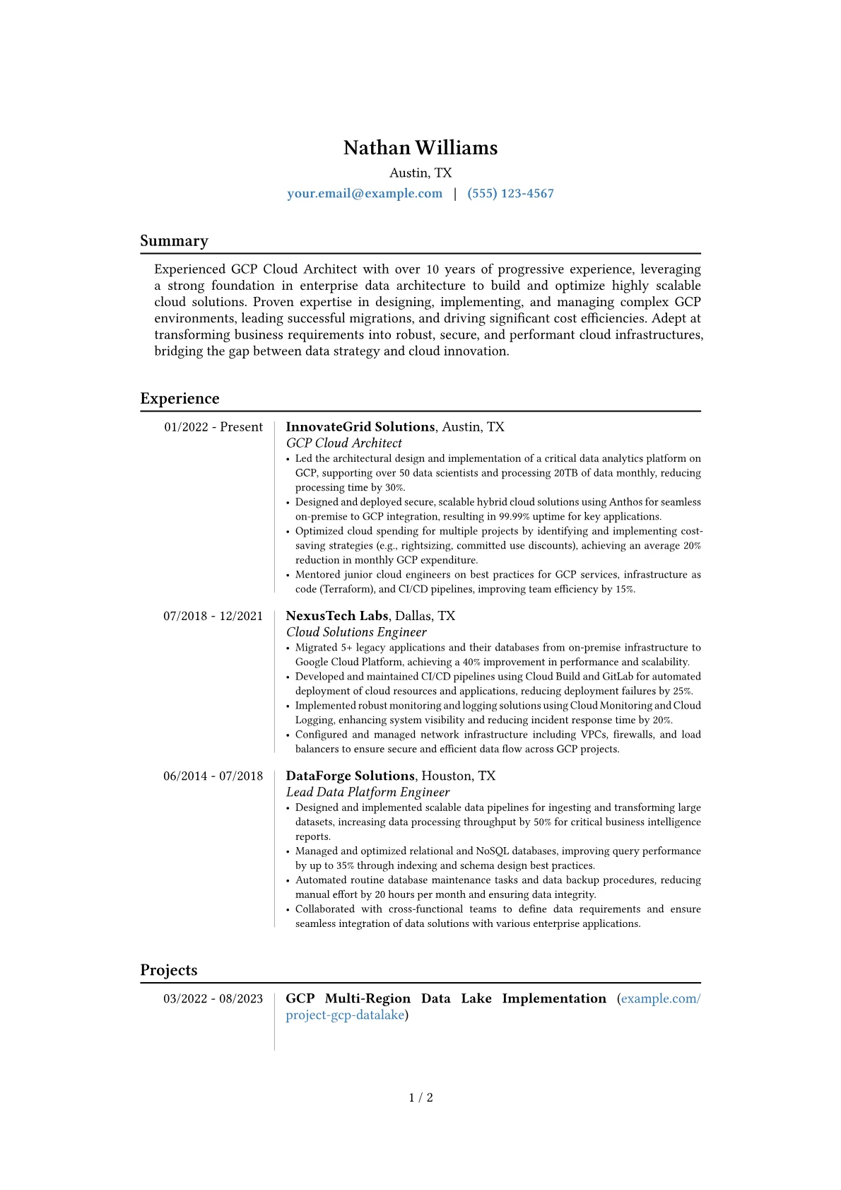 Career changer version - Page 1