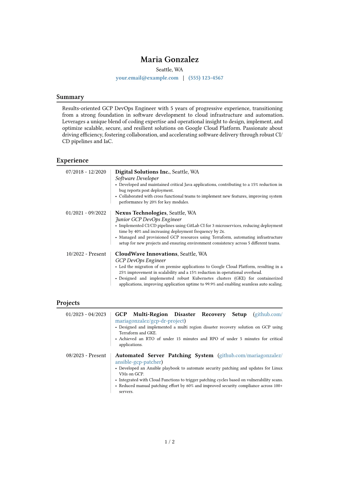 Career changer version - Page 1