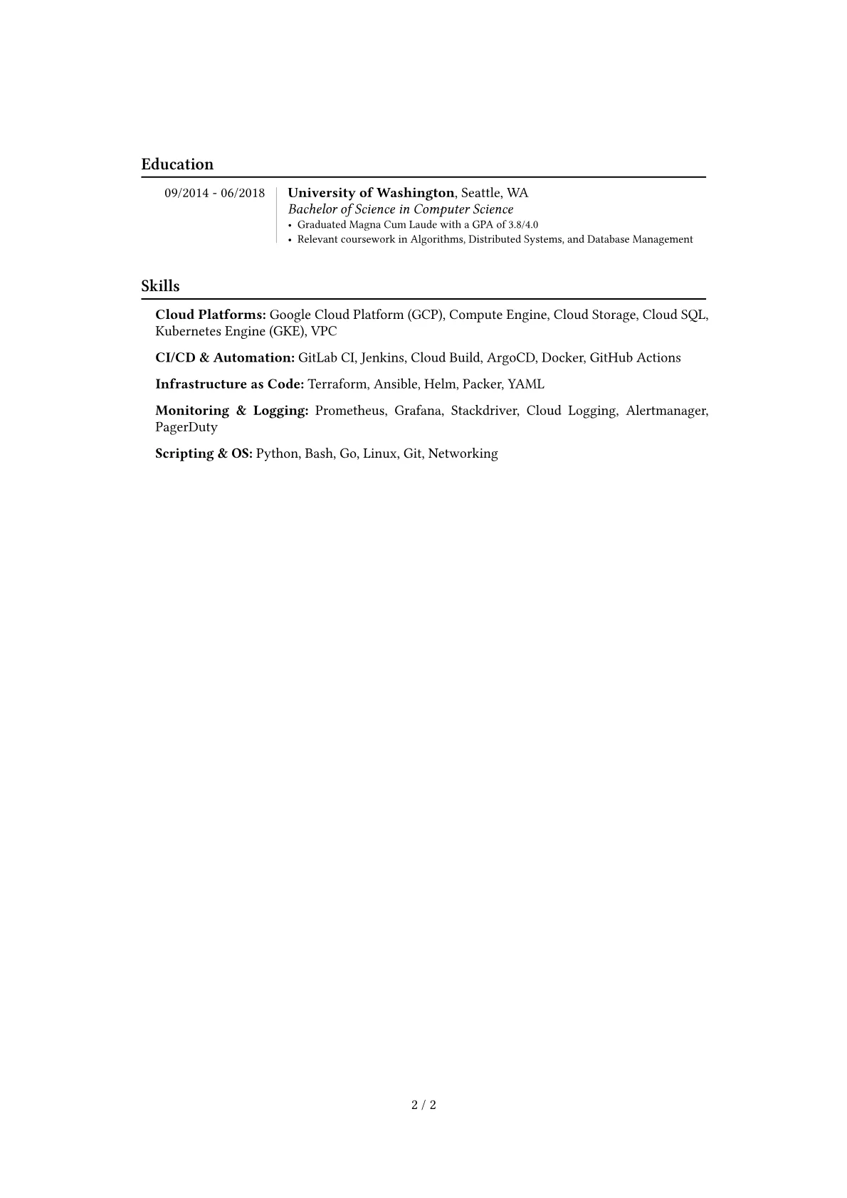 Career changer version - Page 2