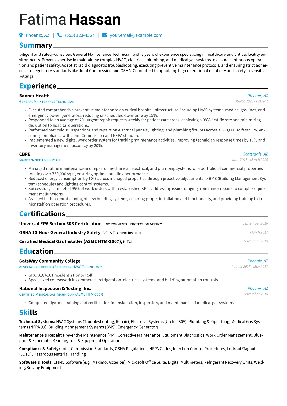 Healthcare Facilities version - Page 1