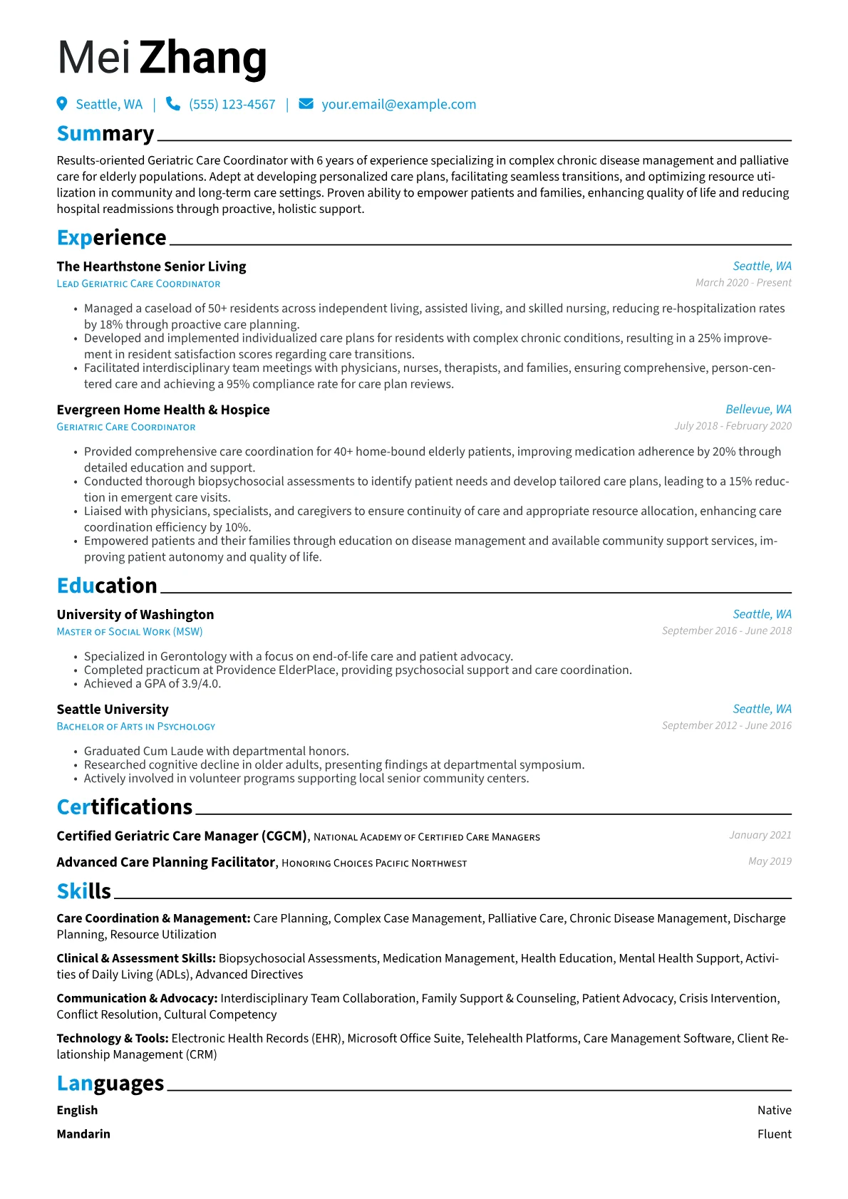 Geriatric Care version - Page 1