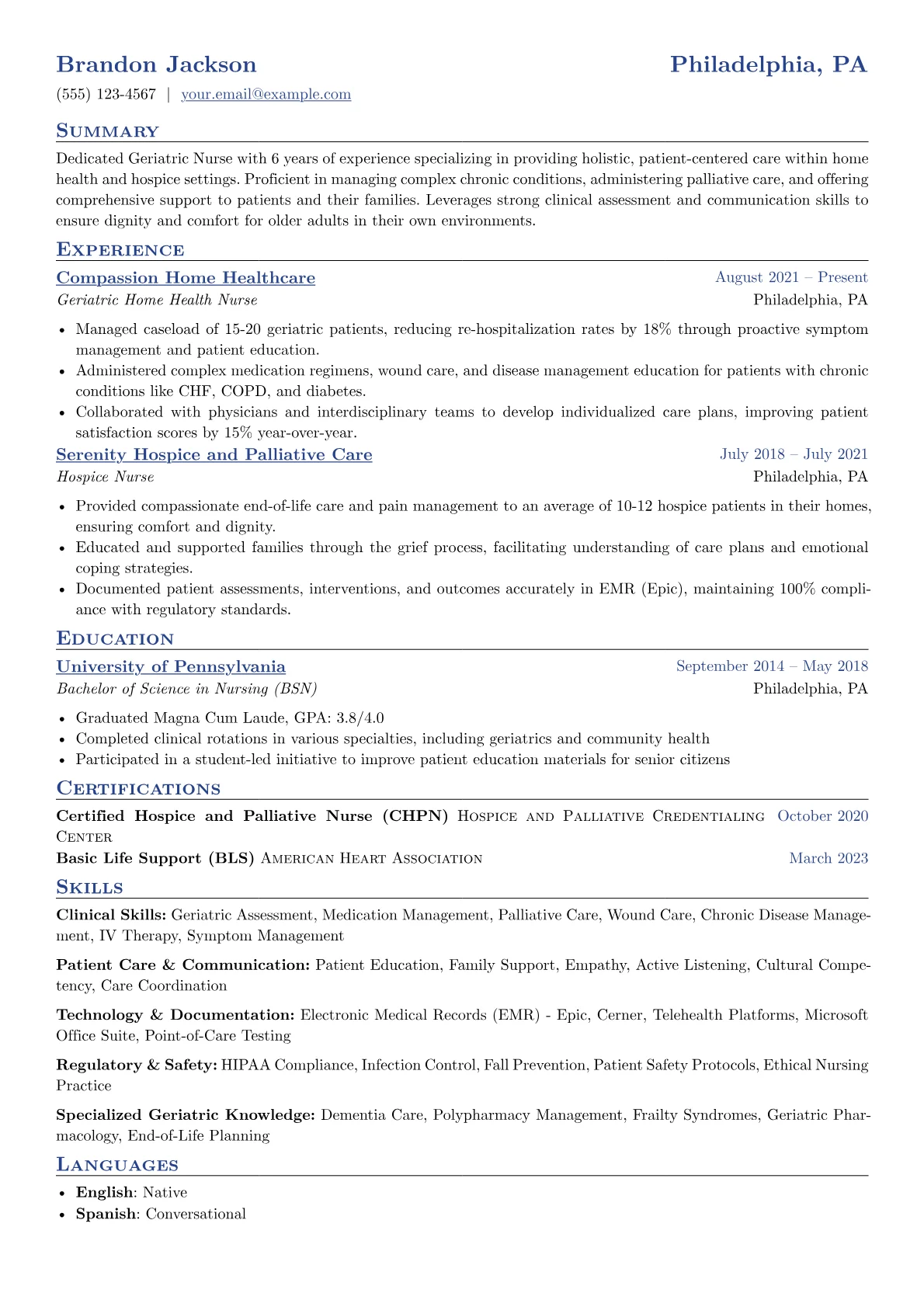 Geriatric Home Health version - Page 1
