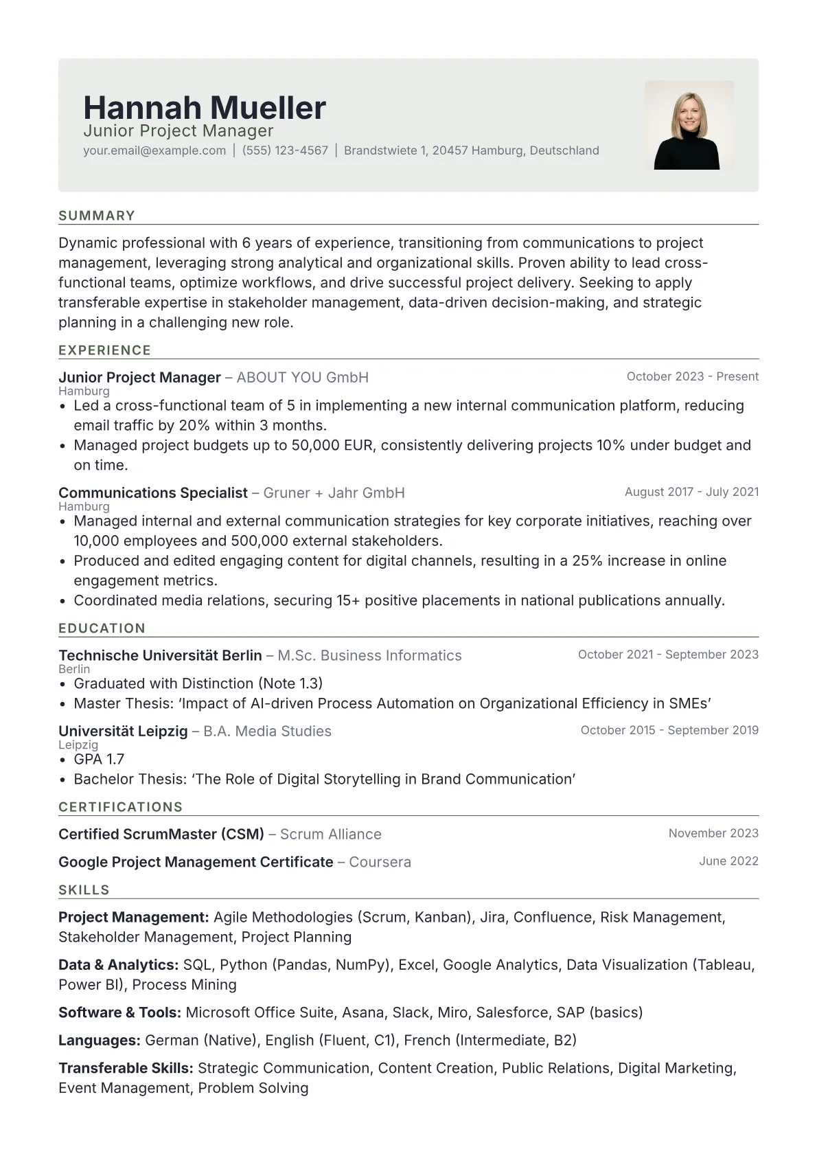 Career changer version - Page 1