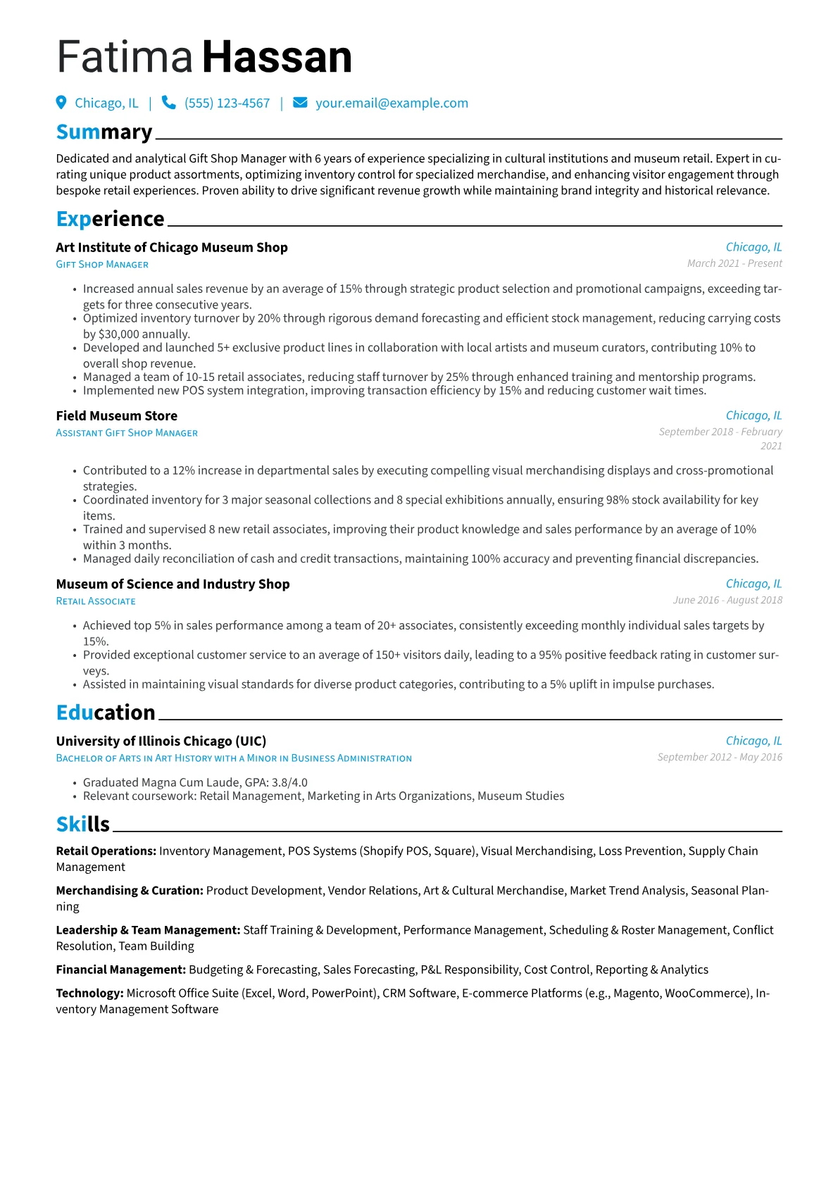 Retail Operations version - Page 1