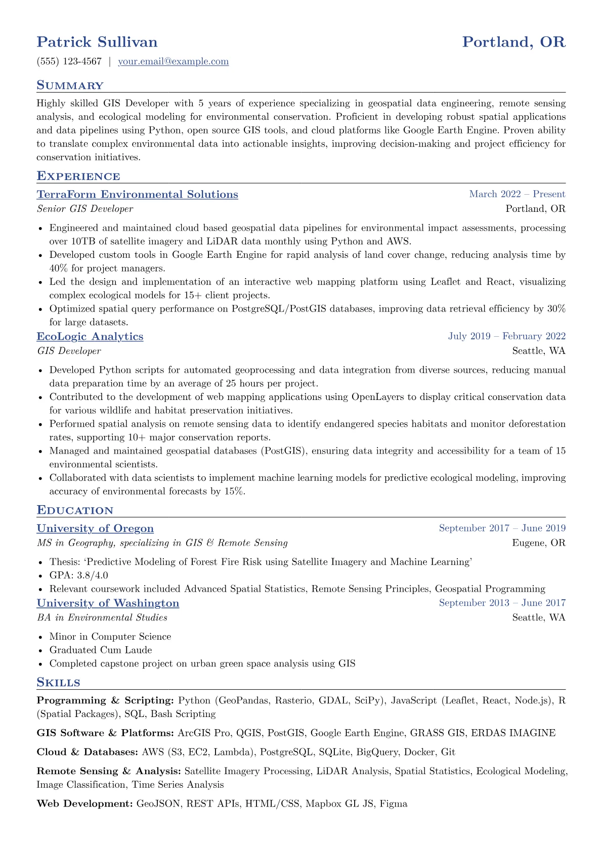Environmental GIS version - Page 1