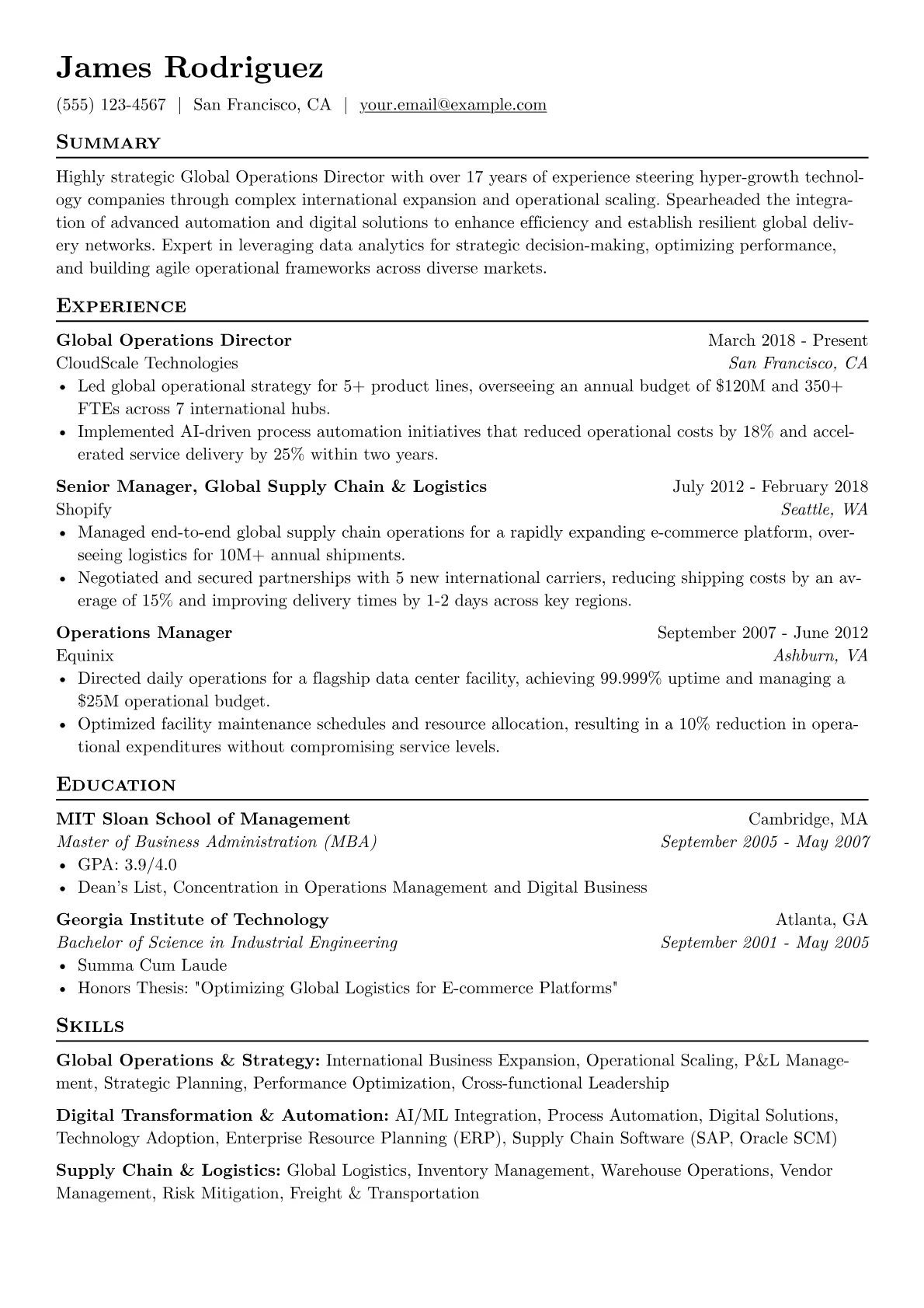 Global Operations version - Page 1
