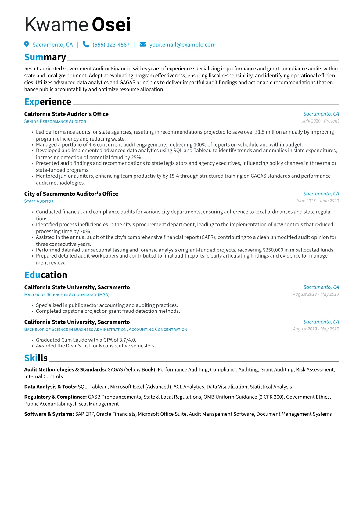 Audit Methodologies version - Page 1