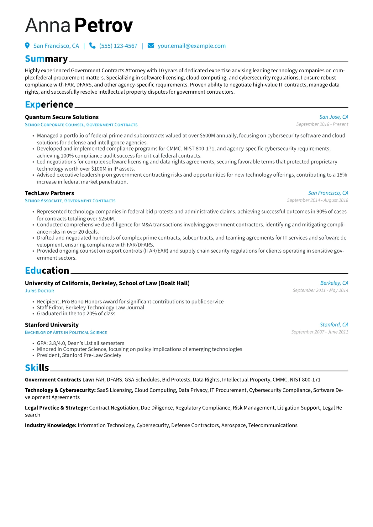 Government Contracts version - Page 1