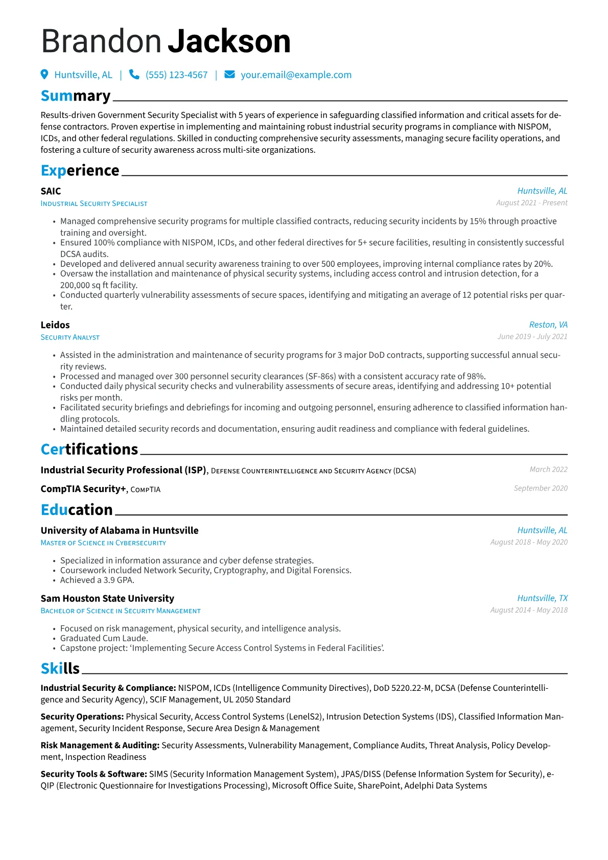 Government Security version - Page 1