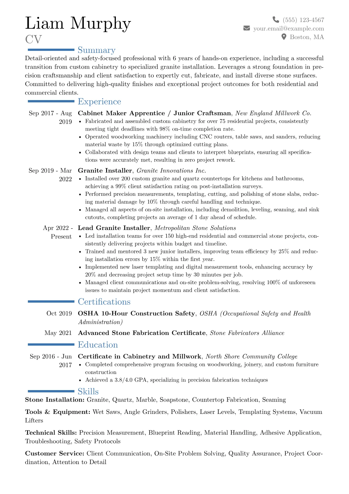 Career changer version - Page 1