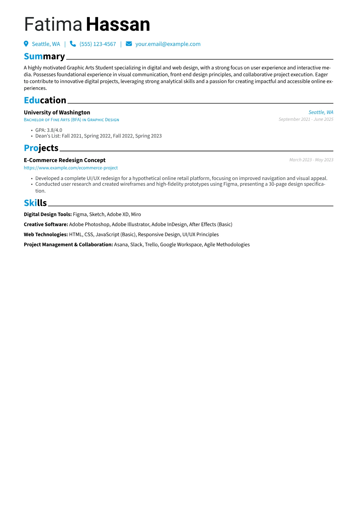 Digital & Web Design Focus version - Page 1