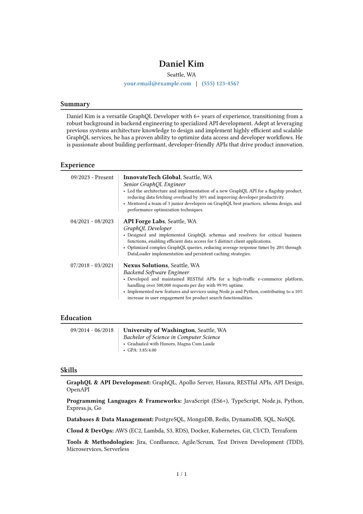 Career changer version - Page 1