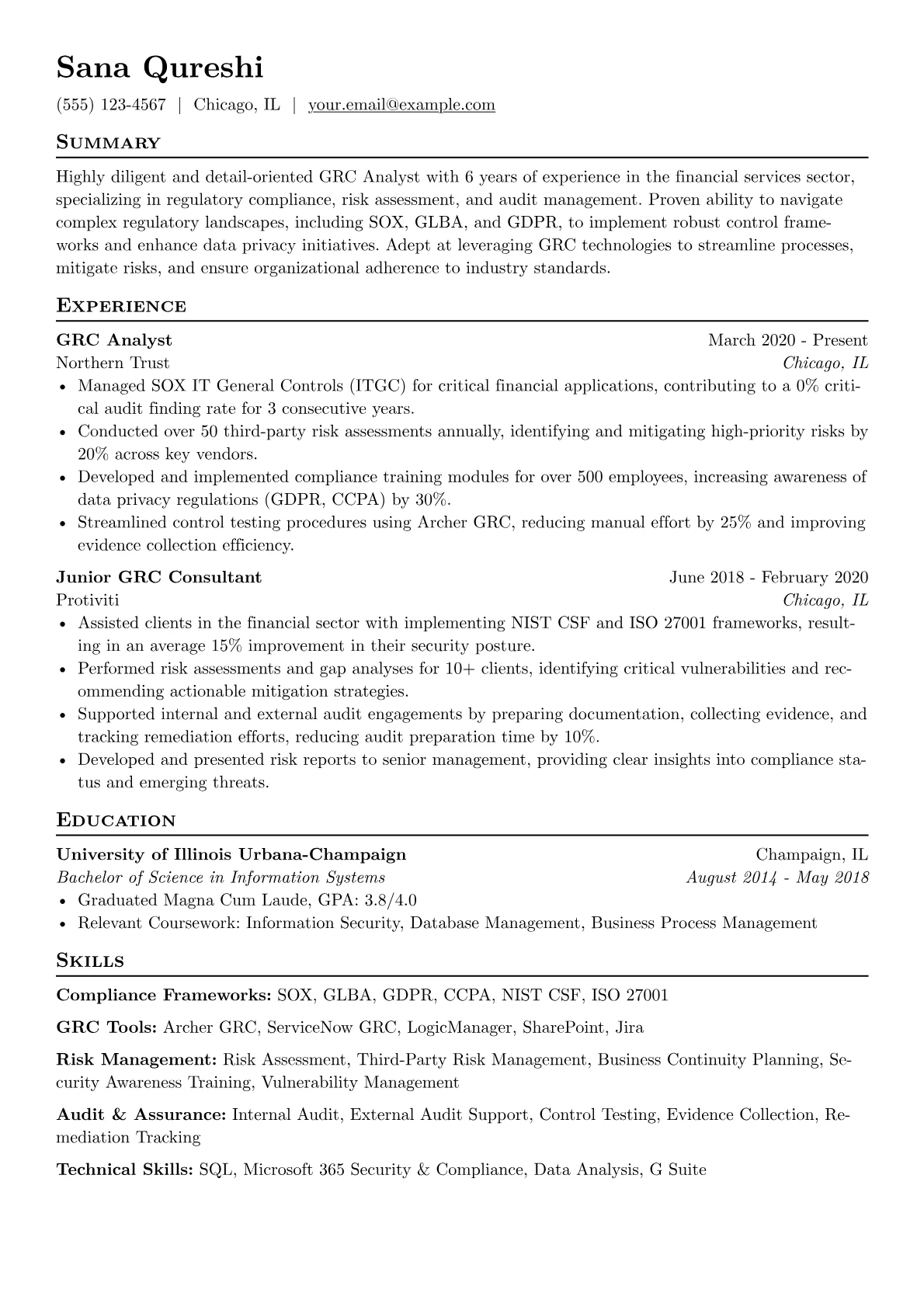 Financial Services GRC version - Page 1