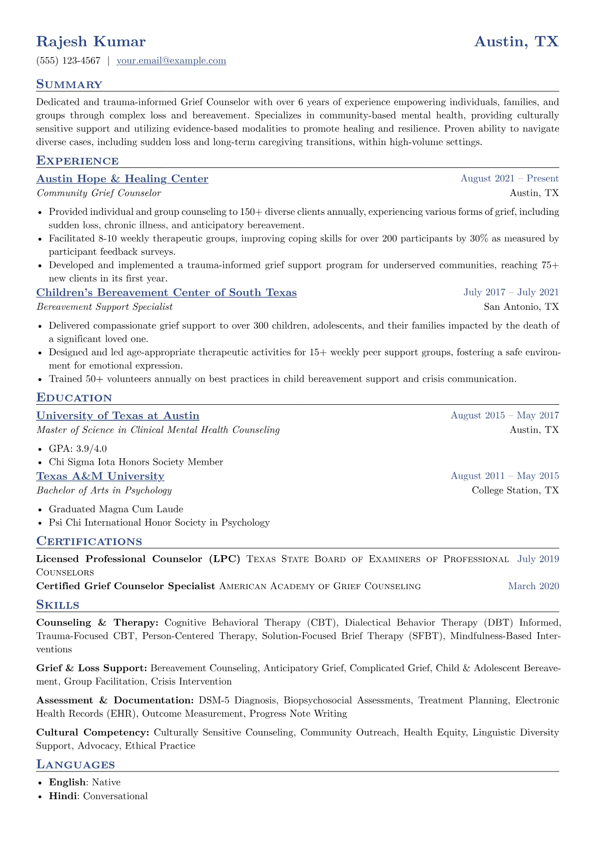 Grief Counselor version - Page 1