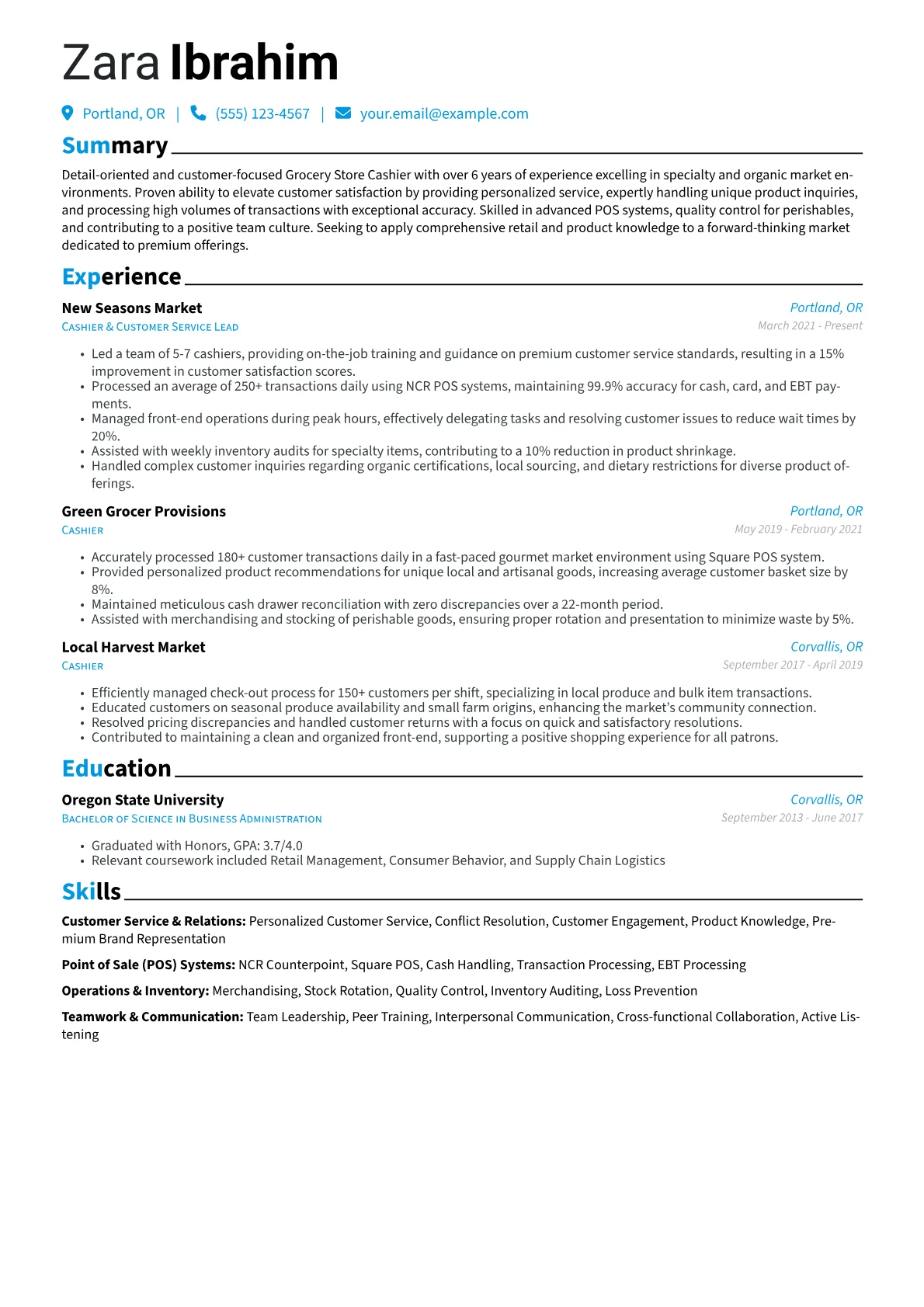 Customer Service version - Page 1