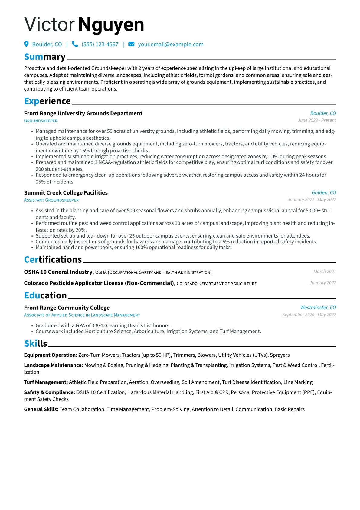 Campus Groundskeeper version - Page 1
