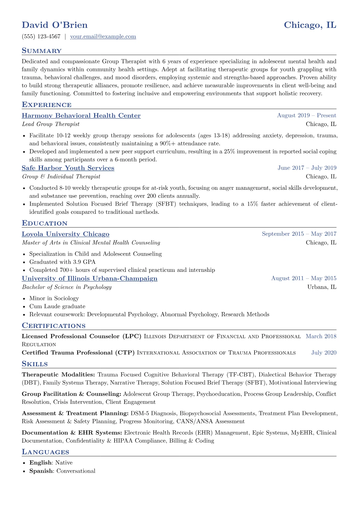 Group Therapist version - Page 1