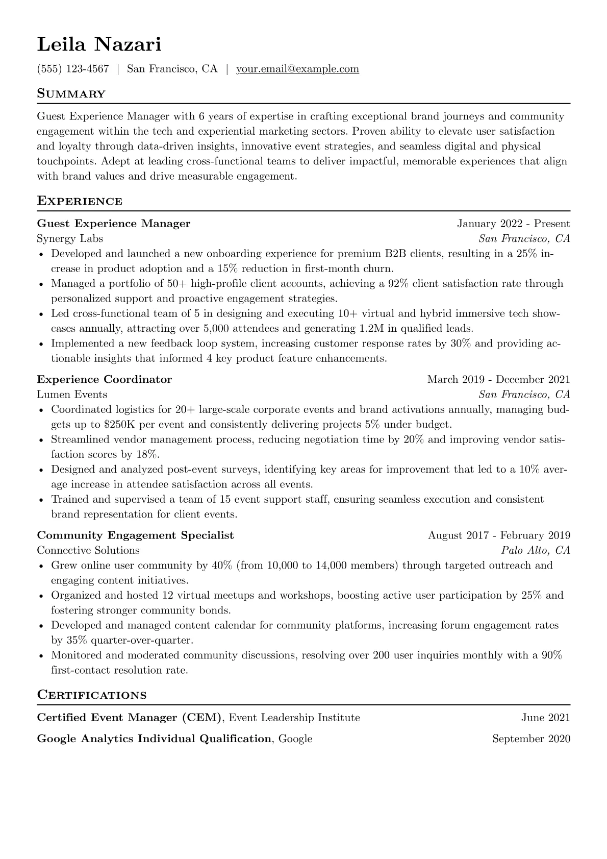 Tech & Experiential version - Page 1