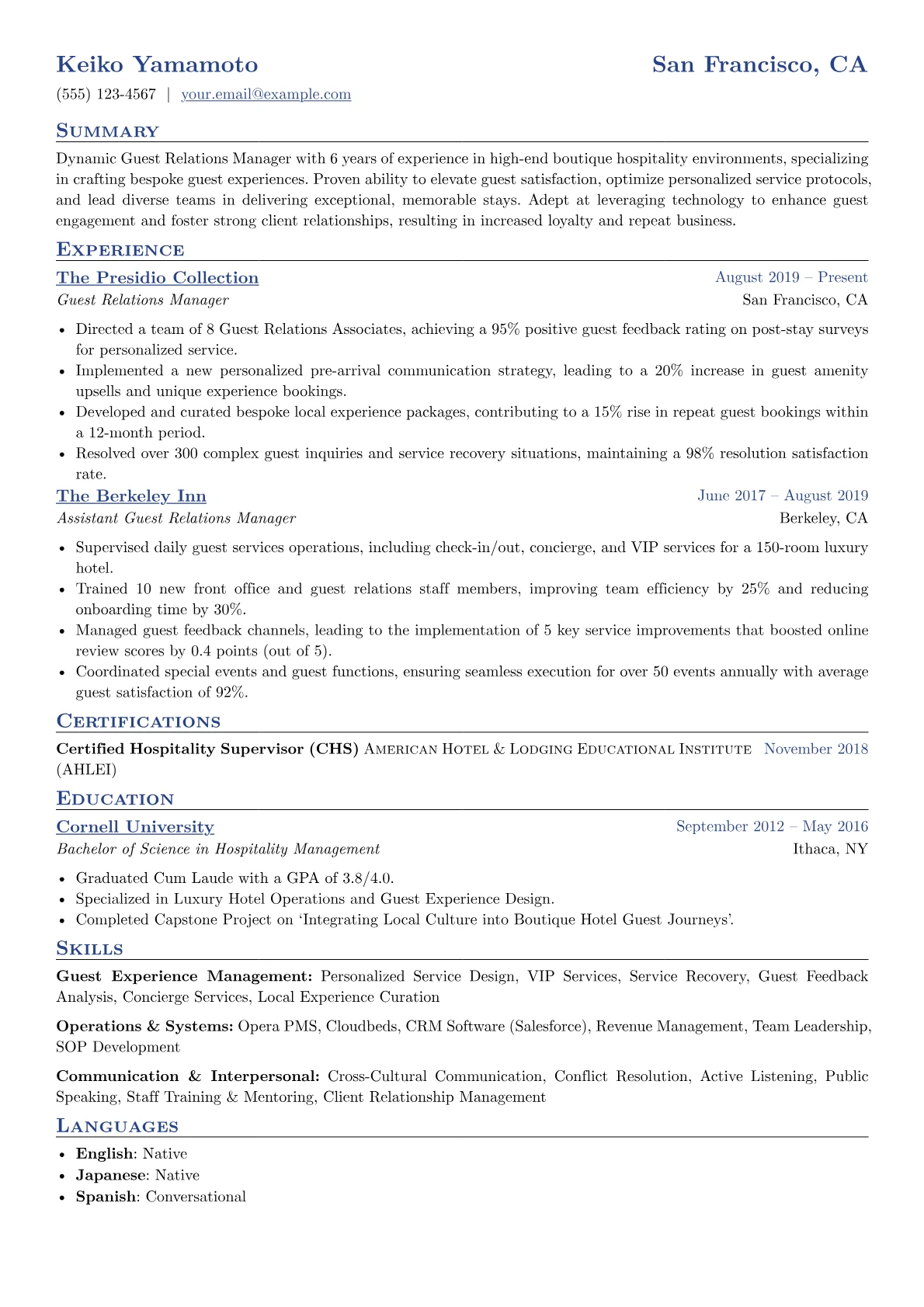 Boutique Experience version - Page 1