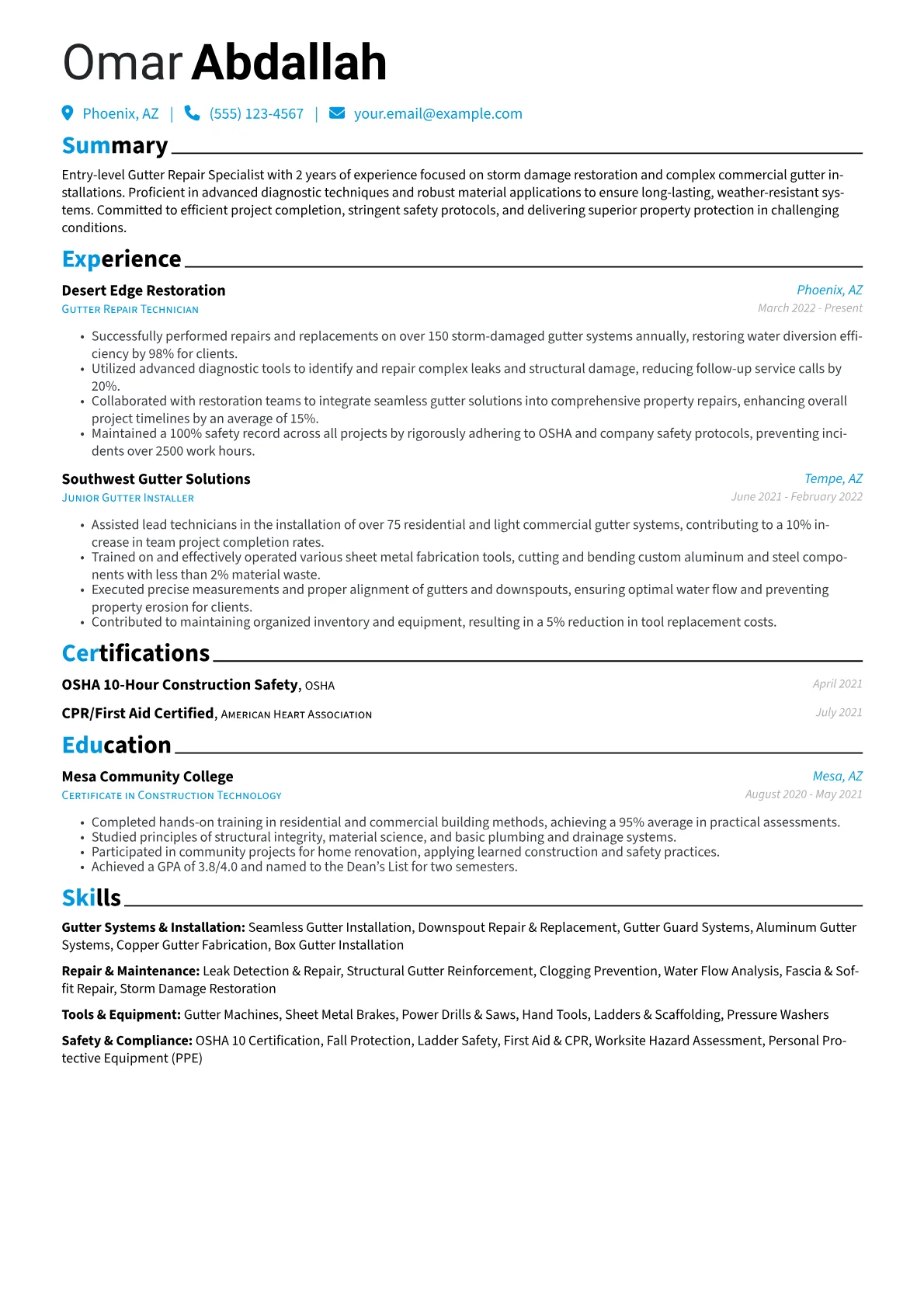 Storm Damage Specialist version - Page 1